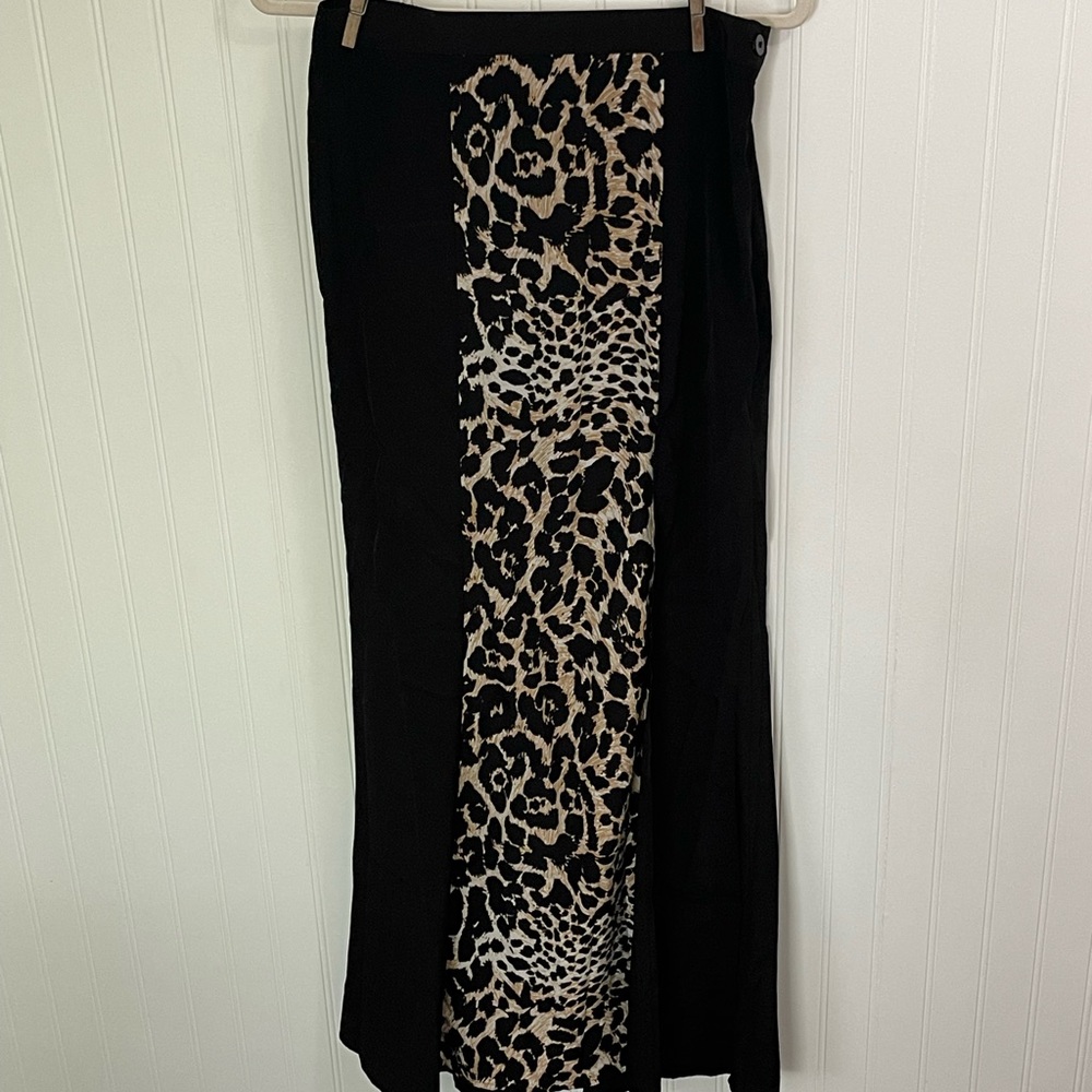 Forever 21 Side slit cheetah maxi skirt